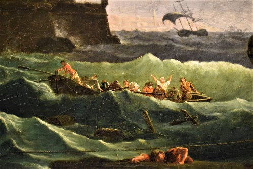 Antiquités - Shipwreck in the Harbour - Workshop of Claude Joseph Vernet (1714 -1789)